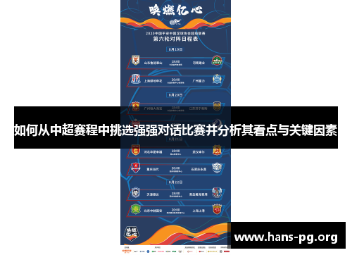 如何从中超赛程中挑选强强对话比赛并分析其看点与关键因素