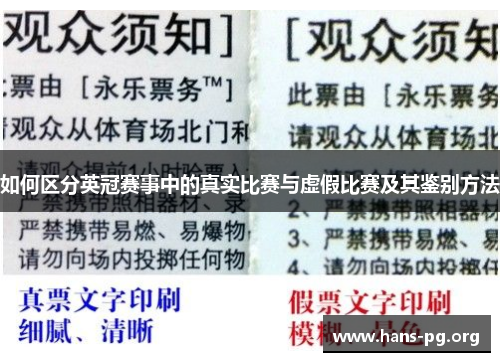 如何区分英冠赛事中的真实比赛与虚假比赛及其鉴别方法
